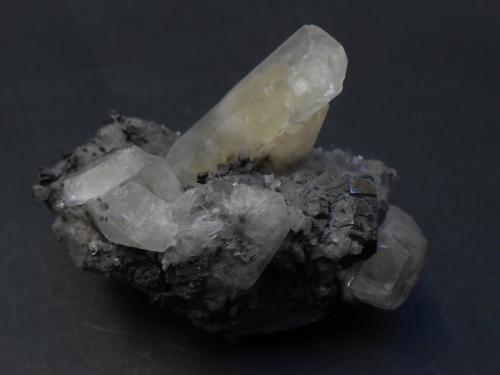 Calcita, Galena y Calcopirita<br />Sweetwater Mine, Ellington, Viburnum Trend District, Reynolds County, Missouri, USA<br />8 x 6 x 4 cm<br /> (Autor: Antonio Alcaide)