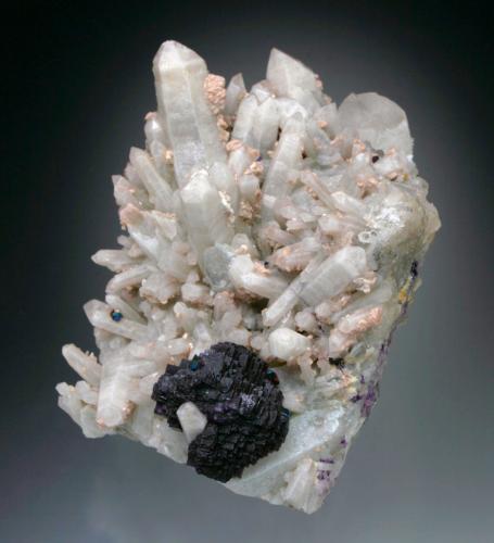 Fluorite, Quartz, Fluorapatite, Chalcopyrite<br />Horní Slavkov (Schlaggenwald), Karlovy Vary Region, Bohemia, Czech Republic<br />10x7x5 cm overall size<br /> (Author: Jesse Fisher)