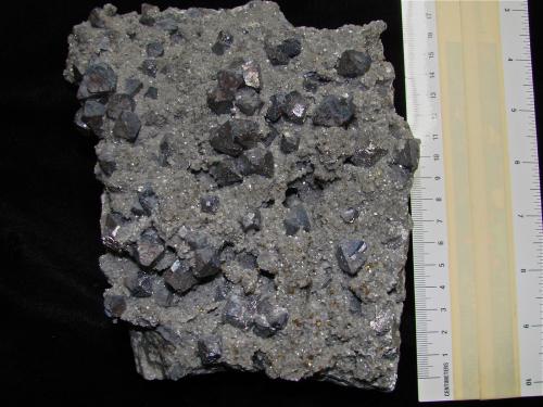 Galena, Chalcopyrite and Dolomite<br />West Fork Mine, West Fork, Viburnum Trend District, Reynolds County, Missouri, USA<br />Specimen is 17 cm x 12 cm x 5cm.   Octahedral Galenas are up to 1.3 cm<br /> (Author: Bob Harman)