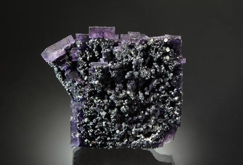 Fluorite and Galena<br />Denton Mine, Goose Creek Mine group, Harris Creek Sub-District, Hardin County, Illinois, USA<br />6.7 x 7.7 cm<br /> (Author: crosstimber)
