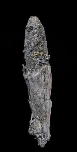 Quartz, Pyrrhotite<br />Nikolaevski Mine, Dalnegorsk, Dalnegorsk Urban District, Primorsky Krai, Far-Eastern Region, Russia<br />18.4 x 3.8 cm<br /> (Author: am mizunaka)