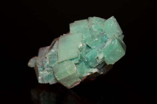 Calcite, Dioptase<br />Tsumeb Mine, Tsumeb, Otjikoto Region, Namibia<br />65mm x 50mm x 36mm<br /> (Author: Don Lum)