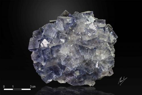 Fluorite<br />Jaimina Mine, Obdulia vein, Caravia mining area, Trechorio, Carrales, Caravia, Comarca Oriente, Principality of Asturias (Asturias), Spain<br />106 x 92 mm<br /> (Author: Manuel Mesa)