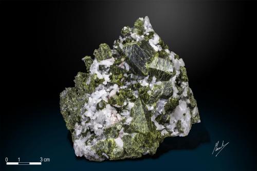 Epidote<br />Aguablanca Mine, Monesterio, Comarca Tentudía, Badajoz, Extremadura, Spain<br />120 x 95 mm<br /> (Author: Manuel Mesa)