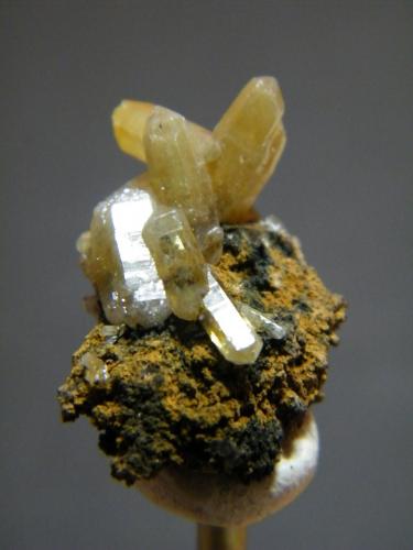Mimetite<br />Tsumeb Mine, Tsumeb, Otjikoto Region, Namibia<br />17mmx24mm<br /> (Author: Heimo Hellwig)