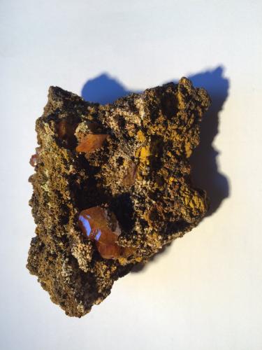 Wulfenite<br />Mina Erupción (Mina Ahumada), Sierra de Los Lamentos, Municipio Ahumada, Chihuahua, México<br />95 mm x 80 mm 45 mm<br /> (Author: Robert Seitz)