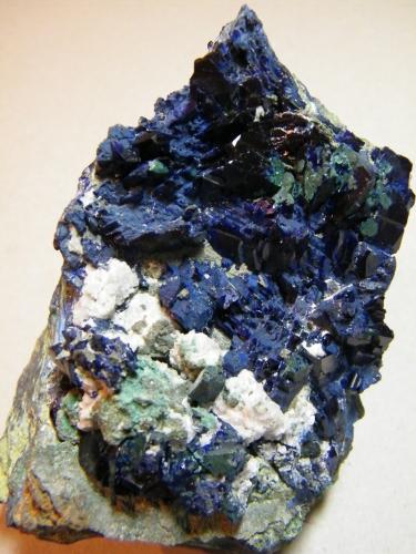 Azurite<br />Tsumeb Mine, Tsumeb, Otjikoto Region, Namibia<br />60mm x 100mm x70mm<br /> (Author: Heimo Hellwig)