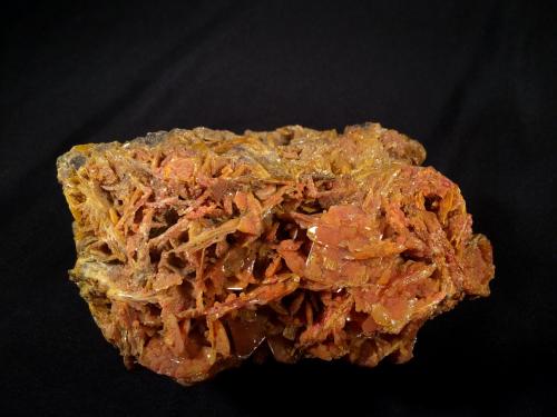 Wulfenite, Mimetite<br />Mina San Francisco, Cerro Prieto, Cucurpe, Municipio Cucurpe, Sonora, México<br />110 mm x 60 mm x 55 mm<br /> (Author: Robert Seitz)