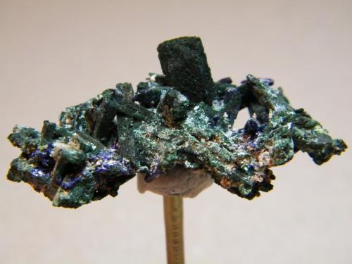 Malachite after Azurite<br />Tsumeb Mine, Tsumeb, Otjikoto Region, Namibia<br />46mm x 22mm<br /> (Author: Heimo Hellwig)