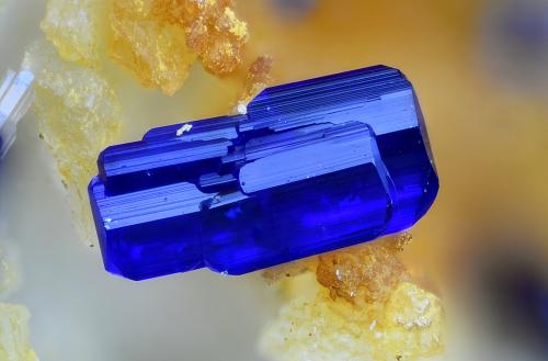 Azurita<br />Santa Lucía Mine, Rambla Seca, La Peza, Comarca Guadix, Granada, Andalusia, Spain<br />Campo de visión 2 mm<br /> (Autor: Juan Miguel)