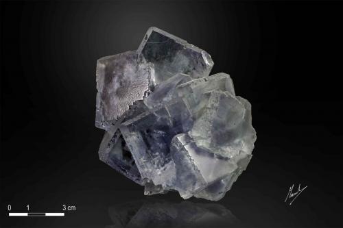 Fluorite<br />La Viesca Mine, La Collada mining area, Huergo, Siero, Comarca Oviedo, Principality of Asturias (Asturias), Spain<br />93 x 70 mm<br /> (Author: Manuel Mesa)