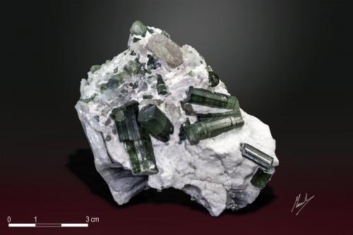 Elbaite<br />Paprok, Kamdesh District, Nuristan Province, Afghanistan<br />75 x 55 mm<br /> (Author: Manuel Mesa)