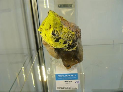 Autunite and Phurcalite<br />Senhora da Assunção Mine, Aldeia Nova, Ferreira de Aves, Sátão, Viseu District, Portugal<br /><br /> (Author: Benj)