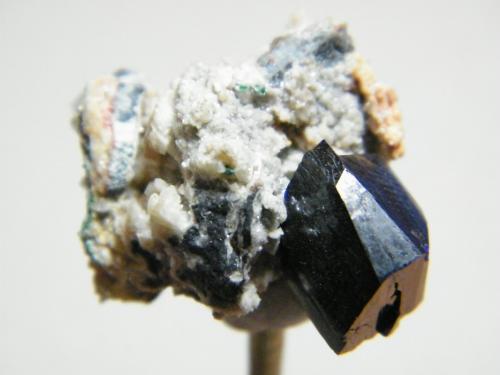 Azurite<br />Tsumeb Mine, Tsumeb, Otjikoto Region, Namibia<br />29mm x 23mm<br /> (Author: Heimo Hellwig)