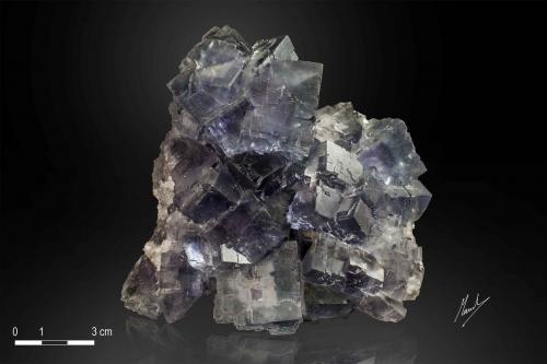 Fluorite<br />La Viesca Mine, La Collada mining area, Huergo, Siero, Comarca Oviedo, Principality of Asturias (Asturias), Spain<br />123 x 100 mm<br /> (Author: Manuel Mesa)