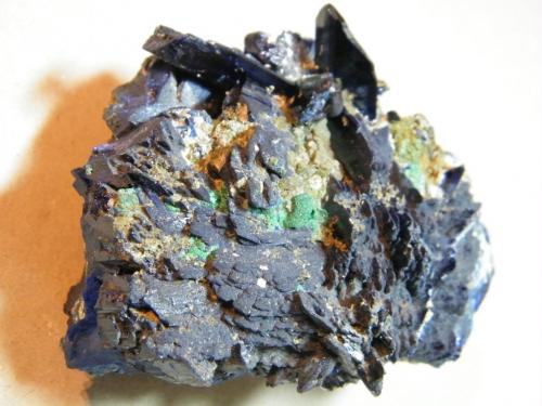 Azurite<br />Tsumeb Mine, Tsumeb, Otjikoto Region, Namibia<br />90mm x 80mm x 55mm<br /> (Author: Heimo Hellwig)