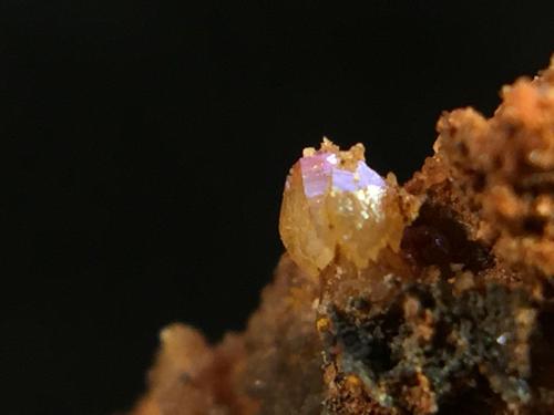 Wulfenita<br />Sant Fost de Campsentelles, Comarca Vallès Oriental, Barcelona, Cataluña / Catalunya, España<br />campo de visión 1 cm x 1 cm<br /> (Autor: Emilio Téllez)