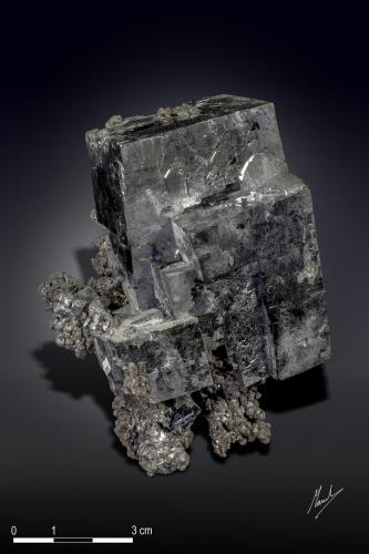 Galena<br />Brushy Creek Mine, Greeley, Viburnum Trend District, Reynolds County, Missouri, USA<br />90 x 87 mm<br /> (Author: Manuel Mesa)