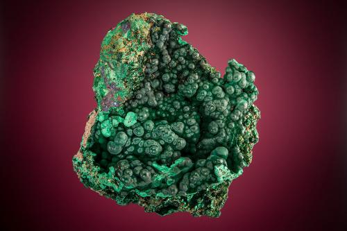 Malachite<br />New Cornelia Mine, Ajo, Little Ajo Mountains, Ajo District, Pima County, Arizona, USA<br />7.0cm x 6.2cm<br /> (Author: rweaver)