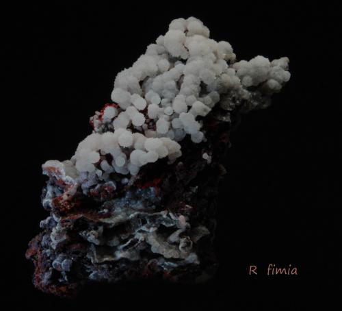 Estroncianita<br />Mina Orcolana, Sierra Cabeçó d'Or, Municipio Busot, Comarca Campo de Alicante, Alicante / Alacant, Comunidad Valenciana / Comunitat Valenciana, España<br />7 x 4 cm<br /> (Autor: Ricardo Fimia)