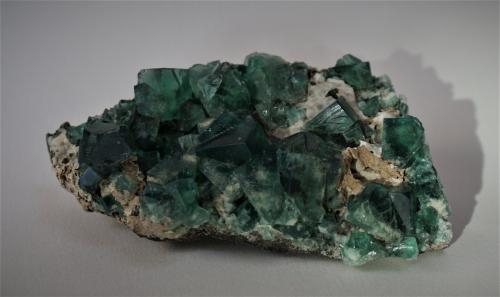 Fluorite<br />Rogerley Mine, Frosterley, Weardale, North Pennines Orefield, County Durham, England / United Kingdom<br />100mm  x 55mm x 40mm<br /> (Author: Philippe Durand)
