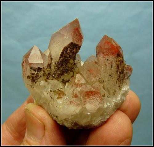 Quartz with iron oxide.<br />Orange river pegmatites, Kakamas, ZF Mgcawu District, Northern Cape Province, South Africa<br />45 x 43 x 30 mm<br /> (Author: Pierre Joubert)