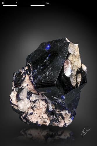 Azurite<br />Tsumeb Mine, Tsumeb, Otjikoto Region, Namibia<br />62 X 50 mm<br /> (Author: Manuel Mesa)