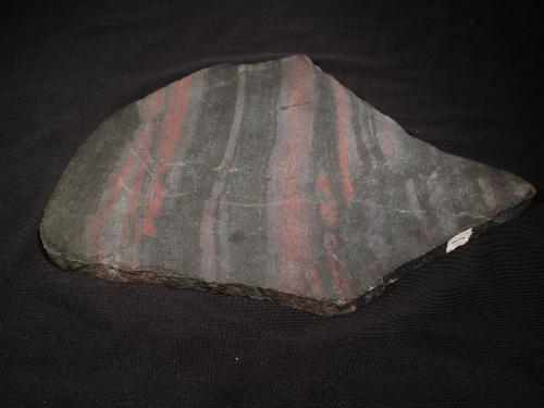 Hematite<br />Marquette Range Supergroup, Upper Peninsula, Marquette County, Michigan, USA<br />175 mm x 150 mm x 7 mm<br /> (Author: Robert Seitz)