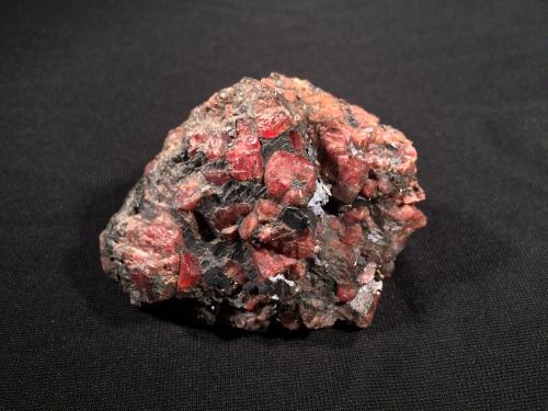 Rhodonite, Galena<br />North Mine (North Broken Hill Mine), Broken Hill, Yancowinna County, New South Wales, Australia<br />75 mm x 58 mm x 30 mm<br /> (Author: Robert Seitz)