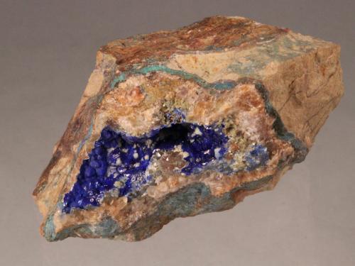 Linarite<br />Bingham, Hansonburg District, Socorro County, New Mexico, USA<br />80mm x 64mm x 39mm<br /> (Author: Don Lum)