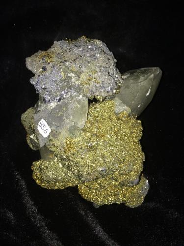 Chalcopyrite, Pyrite, Galena, Calcite, Dolomite<br />Sweetwater Mine, Ellington, Viburnum Trend District, Reynolds County, Missouri, USA<br />137 mm x 115 mm x 60 mm<br /> (Author: Robert Seitz)