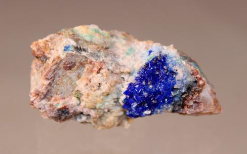Linarite<br />Blanchard Mine (Portales-Blanchard Mine), Bingham, Hansonburg District, Socorro County, New Mexico, USA<br />54mm x 29mm x 28mm<br /> (Author: Don Lum)