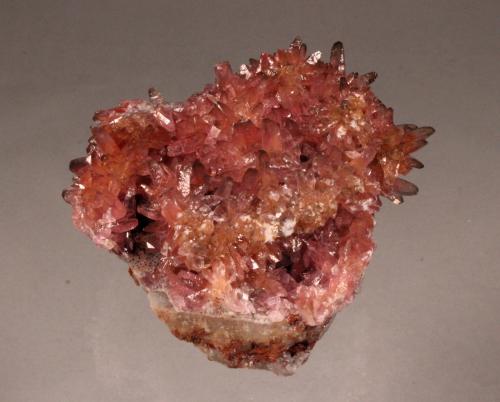 Calcite (variety cobaltoan calcite)<br />Agoudal Mines, Tansifite, Agdz, Bou Azzer mining district, Zagora Province, Drâa-Tafilalet Region, Morocco<br />78mm x 75mm x 52mm<br /> (Author: Don Lum)