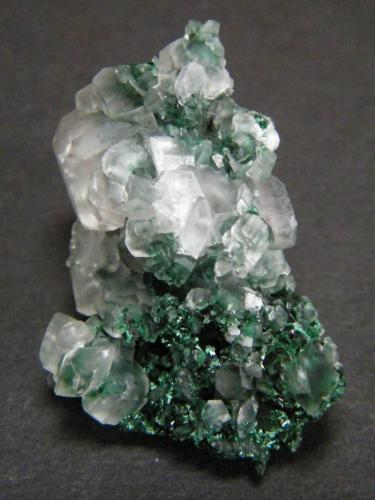 Smithsonite and Malachite<br />Tsumeb Mine, Tsumeb, Otjikoto Region, Namibia<br />30mm x 42mm x 20mm<br /> (Author: Heimo Hellwig)