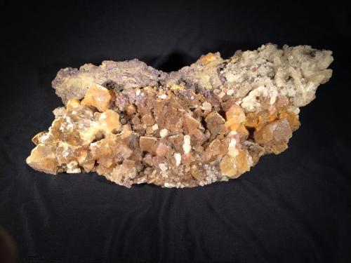 Fluorite, Calcite<br />Annabel Lee Mine, Harris Creek Sub-District, Hardin County, Illinois, USA<br />385 mm x 175 mm x 55 mm<br /> (Author: Robert Seitz)