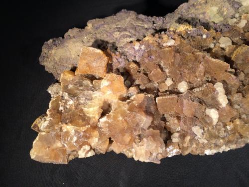 Fluorite, Calcite<br />Annabel Lee Mine, Harris Creek Sub-District, Hardin County, Illinois, USA<br />385 mm x 175 mm x 55 mm<br /> (Author: Robert Seitz)