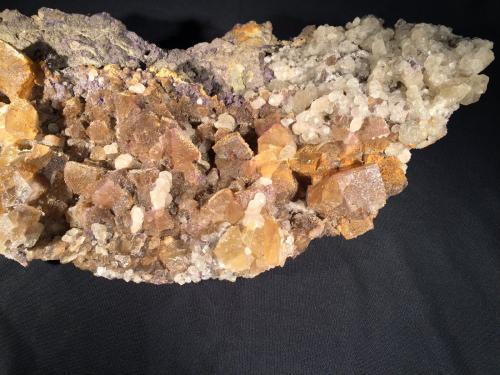 Fluorite, Calcite<br />Annabel Lee Mine, Harris Creek Sub-District, Hardin County, Illinois, USA<br />385 mm x 175 mm x 55 mm<br /> (Author: Robert Seitz)