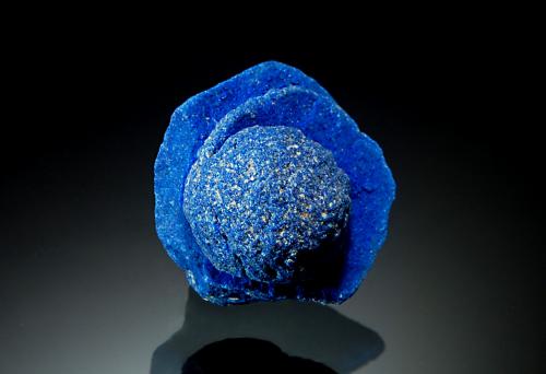 Azurite<br />Lost Lake Claim, Nacimiento Mine, San Pablo, Cuba, Sandoval County, New Mexico, USA<br />1.6 x 1.8 cm<br /> (Author: crosstimber)