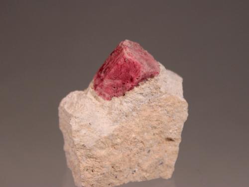 Beryl (variety red beryl)<br />Ruby Violet Claims, Wah Wah Mountains, Beaver County, Utah, USA<br />57mm x 53mm x 37mm<br /> (Author: Don Lum)