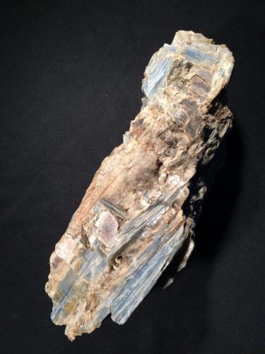 Kyanite, Quartz, Muscovite<br />Ray Mica Mine, Hurricane Mountain, Burnsville, Spruce Pine District, Yancey County, North Carolina, USA<br />190 mm x 80 mm x 75 mm<br /> (Author: Robert Seitz)