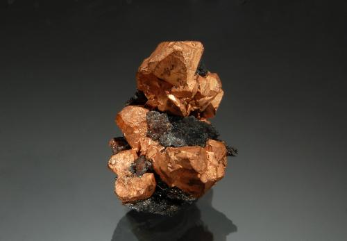 Copper<br />Ray Mines, Scott Mountain area, Mineral Creek District, Dripping Spring Mountains, Pinal County, Arizona, USA<br />2.0 x 2.5 cm<br /> (Author: crosstimber)