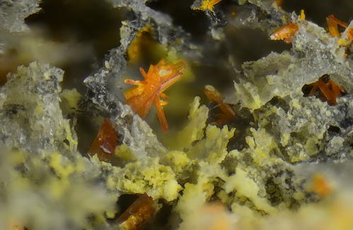 Calderonita<br />Mina Descuido, Grupo Minero de Navalespino, Dehesa de Navalespino, Fuente Obejuna, Comarca Valle del Guadiato, Córdoba, Andalucía, España<br />Campo de visión de 1,5 mm<br /> (Autor: Antonio Carmona)