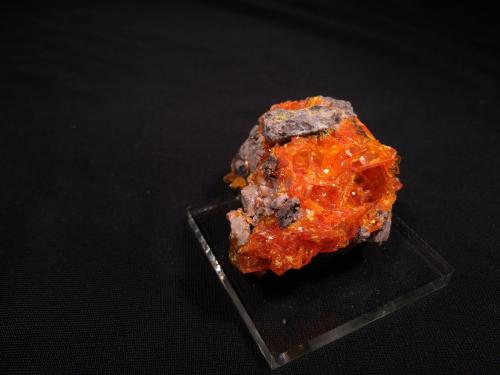 Wulfenite<br />Rowley Mine, Theba, Painted Rock District, Painted Rock Mountains, Maricopa County, Arizona, USA<br />55 mm x 50 mm x 40 mm<br /> (Author: Robert Seitz)