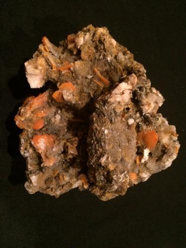 Wullfenite<br />Mibladen (Mibladen mining district), Midelt, Midelt Province, Drâa-Tafilalet Region, Morocco<br />90 mm x 80 mm x 55 mm<br /> (Author: Robert Seitz)