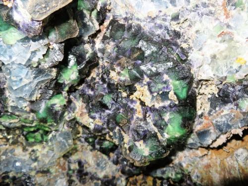 Fluorite<br />Cookes Peak District, Luna County, New Mexico, USA<br />FOV 50 cm<br /> (Author: Philip Simmons)