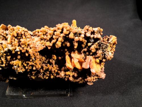 Mimetite, Wulfenite<br />San Francisco Mine, Cerro Prieto, Cucurpe, Municipio Cucurpe, Sonora, Mexico<br />115 mm x 60 mm x 45 mm<br /> (Author: Robert Seitz)