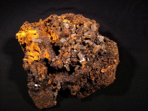 Wulfenite<br />Mina Ojuela, Mapimí, Municipio Mapimí, Durango, México<br />130 mm x 110 mm x 50 mm<br /> (Author: Robert Seitz)