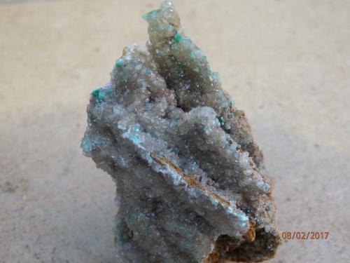 Calcita, Auricalcita<br />Can Montsant Mines, Can Montsant (Massís del Montnegre), Hortsavinyà, Tordera, Comarca Maresme, Barcelona, Catalonia / Catalunya, Spain<br />60 x40mm<br /> (Autor: juan martin)