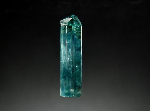 Fluor-elbaite<br />Taquaral, Itinga, Vale do Jequitinhonha, Minas Gerais, Brazil<br />0.6 x 2.6 cm<br /> (Author: crosstimber)