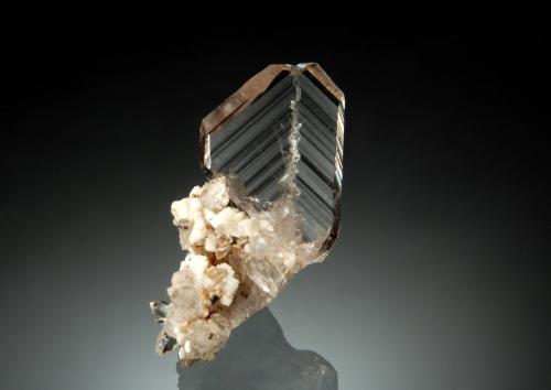 Quartz (variety smoky)<br />Tiro Estrella Mine, El Capitan Mountains, Capitan District, Lincoln County, New Mexico, USA<br />1.5 x 2.6 cm<br /> (Author: crosstimber)